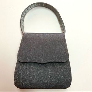 Silver Metallic Special Occasion Mini Handbag